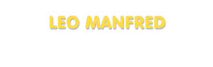 Der Vorname Leo Manfred
